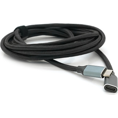 Дата кабель USB-C M/F 3.0m USB 3.2 Gen2 100W 10Gbps 4K60Hz black Voltronic (YT-TC-TC-EXB-3m)