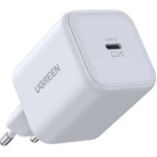 Зарядний пристрій UGREEN USB-C GaN 45 W + cable USB-C to USB-C X524 white (65055) - Фото