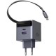 Зарядное устройство Ugreen USB-C PD45W GaN + cable USB-C to USB-C retractable (65822) Зарядное устройство Ugreen USB-C PD45W GaN + cable USB-C to USB-C retractable (65822)