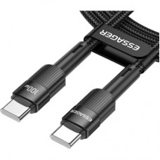 Дата кабель USB-C to USB-C 0.5m 100W black Essager (EXCTT1-XCB01) - Фото
