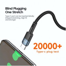 Дата кабель USB-C to USB-C 0.5m 100W black Essager (EXCTT1-XCB01) - Фото