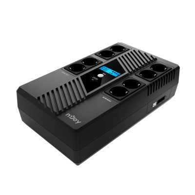 Источник бесперебойного питания nJoy Token 800 USB 8*Schuko (UPCSBLS680TTOAZ01B)