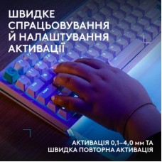 Клавіатура Logitech G512 X 98 Tactile Switch RGB USB UA White (920-014003) - Фото