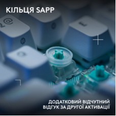 Клавіатура Logitech G512 X 98 Tactile Switch RGB USB UA White (920-014003) - Фото