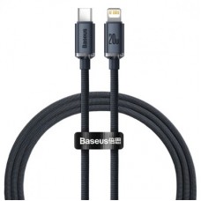 Дата кабель USB-C to Lightning 1.2m 20W black Baseus (CAJY000201) - Фото