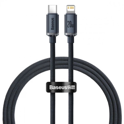 Дата кабель USB-C to Lightning 1.2m 20W black Baseus (CAJY000201)