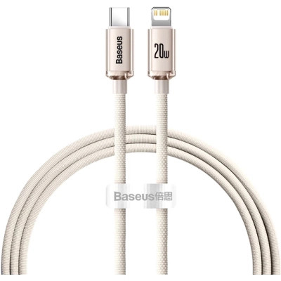 Дата кабель USB-C to Lightning 1.2m 20W pink Baseus (CAJY001304)