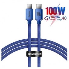 Дата кабель USB-C to USB-C 1.2m 100W blue Baseus (CAJY000603) - Фото