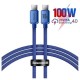 Дата кабель USB-C to USB-C 1.2m 100W blue Baseus (CAJY000603)