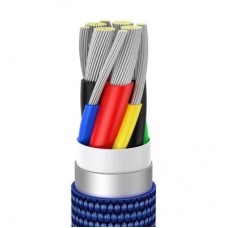 Дата кабель USB-C to USB-C 1.2m 100W blue Baseus (CAJY000603) - Фото