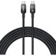 Дата кабель USB-C to USB-C 1.0m 100 W black Baseus (P10374902111-00)