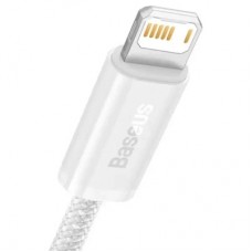 Дата кабель USB 2.0 AM to Lightning 2.0m 2.4A white Baseus (CALD000502) - Фото