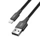 Дата кабель USB 2.0 AM to Lightning + Micro 5P + USB-C 1.2m 3.5A black Baseus (CA1T4-B01)