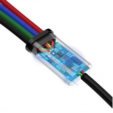 Дата кабель USB 2.0 AM to Lightning + Micro 5P + USB-C 1.2m 3.5A black Baseus (CA1T4-B01) - Фото
