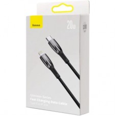 Дата кабель USB-C to Lightning 1.0m 20W black Baseus (CADH000001) - Фото