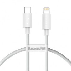 Дата кабель USB-C to Lightning 1.0m PD20W white Baseus (CATLYS-B02) - Фото