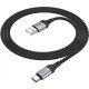 Дата кабель USB 2.0 AM to USB-C 1.0m 3A nylon X102 black HOCO (6942007608770) Дата кабель USB 2.0 AM to USB-C 1.0m 3A nylon X102 black HOCO (6942007608770)