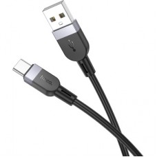Дата кабель USB 2.0 AM to USB-C 1.0m silicone X109 Energy black HOCO (6942007636247) - Фото