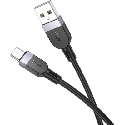 Дата кабель USB 2.0 AM to USB-C 1.0m silicone X109 Energy black HOCO (6942007636247)