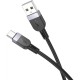 Дата кабель USB 2.0 AM to USB-C 1.0m silicone X109 Energy black HOCO (6942007636247)