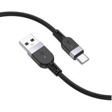 Дата кабель USB 2.0 AM to USB-C 1.0m silicone X109 Energy black HOCO (6942007636247) - Фото