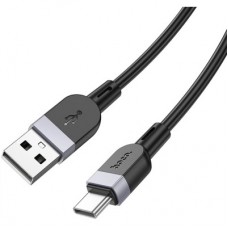 Дата кабель USB 2.0 AM to USB-C 1.0m silicone X109 Energy black HOCO (6942007636247) - Фото