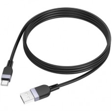 Дата кабель USB 2.0 AM to USB-C 1.0m silicone X109 Energy black HOCO (6942007636247) - Фото