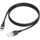 Дата кабель USB 2.0 AM to USB-C 1.0m silicone X109 Energy black HOCO (6942007636247)