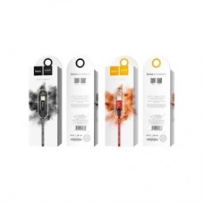 Дата кабель USB 2.0 AM to Lightning 2.0m 2A nylon X14 black HOCO (6957531062882) - Фото
