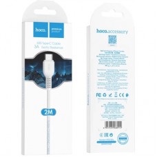 Дата кабель USB 2.0 AM to USB-C 2.0m 3A X20 white HOCO (6957531068914) - Фото