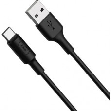 Дата кабель USB 2.0 AM to USB-C 1.0m 2A X25 black HOCO (6957531080145) - Фото