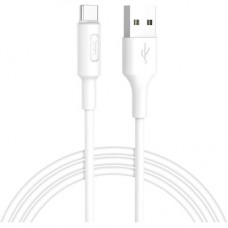 Дата кабель USB 2.0 AM to USB-C 1.0m 2A X25 white HOCO (6957531080152) - Фото