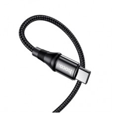 Дата кабель USB-C to USB-C 2.0m 100 W silicone X50 Exquisito black HOCO (6931474734402) - Фото
