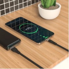 Дата кабель USB 2.0 AM to USB-C 1.0m 3 A silicone X53 black HOCO (6931474738097) - Фото