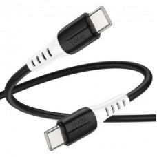 Дата кабель USB-C to USB-C 1.0m 60 W silicone X82 black HOCO (6931474768599) - Фото