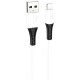 Дата кабель USB 2.0 AM to Lightning 1.0m 2.4 A silicone X82 white HOCO (6931474768544)
