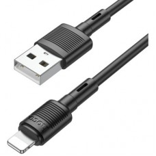 Дата кабель USB 2.0 AM to Lightning 1.0m 2.4A X83 black HOCO (6931474770868) - Фото