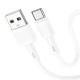 Дата кабель USB 2.0 AM to USB-C 1.0m 3A X83 white HOCO (6931474770912)