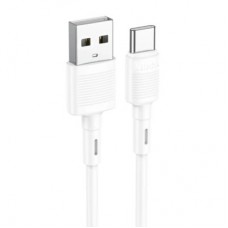 Дата кабель USB 2.0 AM to USB-C 1.0m 3A X83 white HOCO (6931474770912) Дата кабель USB 2.0 AM to USB-C 1.0m 3A X83 white HOCO (6931474770912) - Фото