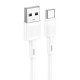 Дата кабель USB 2.0 AM to USB-C 1.0m 3A X83 white HOCO (6931474770912) Дата кабель USB 2.0 AM to USB-C 1.0m 3A X83 white HOCO (6931474770912)
