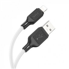 Дата кабель USB 2.0 AM to Lightning 1.0m silicone X90 Cool white HOCO (6931474788412) - Фото