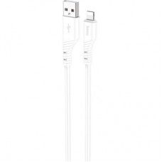 Дата кабель USB-C to Lightning 1.0m silicone X97 Crystal white HOCO (6931474799791) - Фото