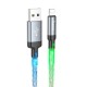 Дата кабель USB 2.0 AM to Lightning 1.0m U112 Shine gray HOCO (6931474788801)