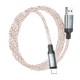 Дата кабель USB 2.0 AM to Lightning 1.0m U112 Shine gray HOCO (6931474788801)