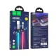 Дата кабель USB 2.0 AM to Lightning 1.0m U112 Shine gray HOCO (6931474788801)