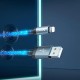 Дата кабель USB 2.0 AM to Lightning 1.0m U112 Shine gray HOCO (6931474788801)