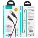 Дата кабель USB 2.0 AM to Lightning 1.2m 2.4 A nylon light indicator U93 black HOCO (6931474732132) Дата кабель USB 2.0 AM to Lightning 1.2m 2.4 A nylon light indicator U93 black HOCO (6931474732132)