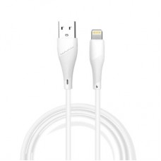 Дата кабель USB 2.0 AM to Lightning 1.0m 2.4A X196 white WUW (6972573335596) - Фото
