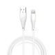 Дата кабель USB 2.0 AM to Lightning 1.0m 2.4A X196 white WUW (6972573335596)