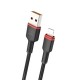 Дата кабель USB 2.0 AM to Lightning 1.0m 2.4A X203 black WUW (6972573336210)